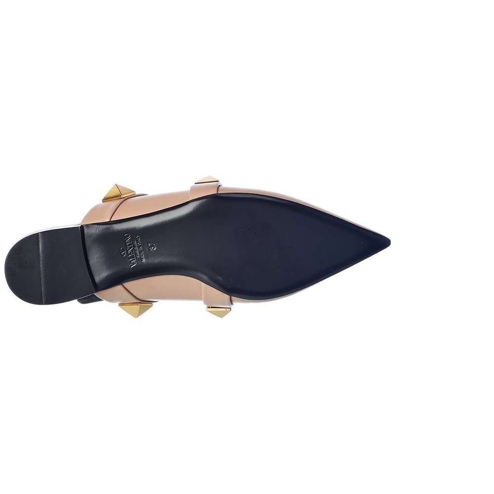 Valentino Roman Stud Leather Flat - Picture 4 of 6
